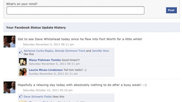 History Facebook Updates