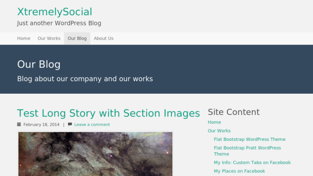 Flat Bootstrap Screenshot v1.2