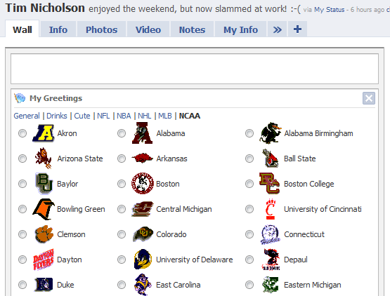 My Greetings: Don’t forget to cheer on your favorite Final 4 basketball team!