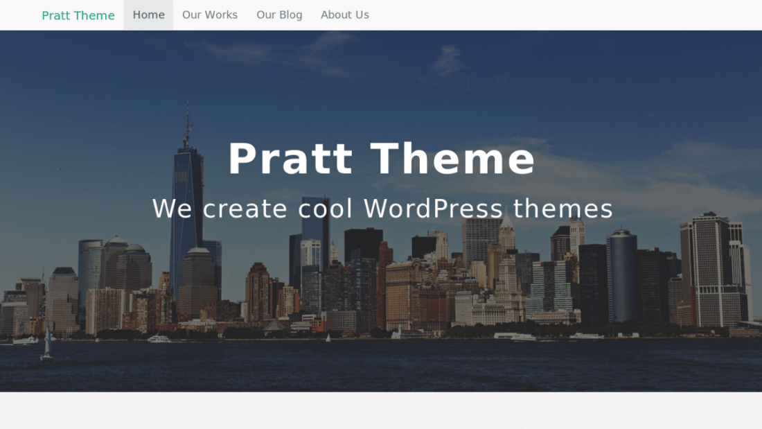 Pratt Bootstrap WordPress Theme