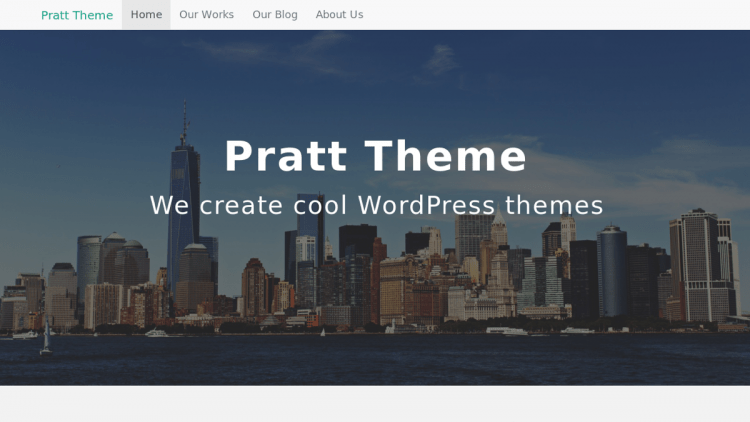 Pratt Bootstrap WordPress Theme