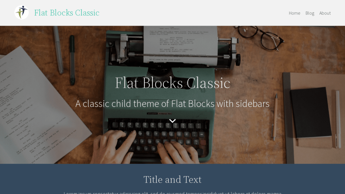 Flat Blocks Classic WordPress Theme