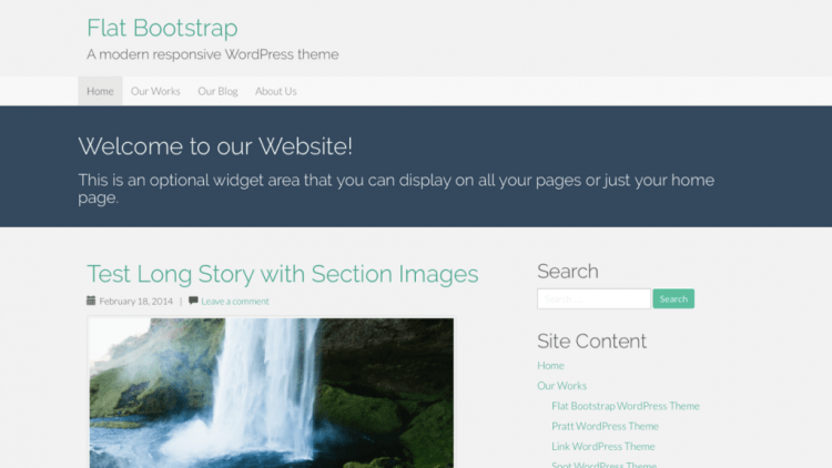 Flat Bootstrap WordPress Theme v1.9 Released