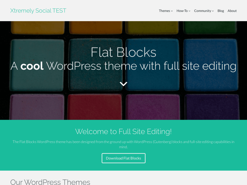 Flat Blocks Theme Screenshot