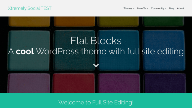 Flat Blocks WordPress Theme