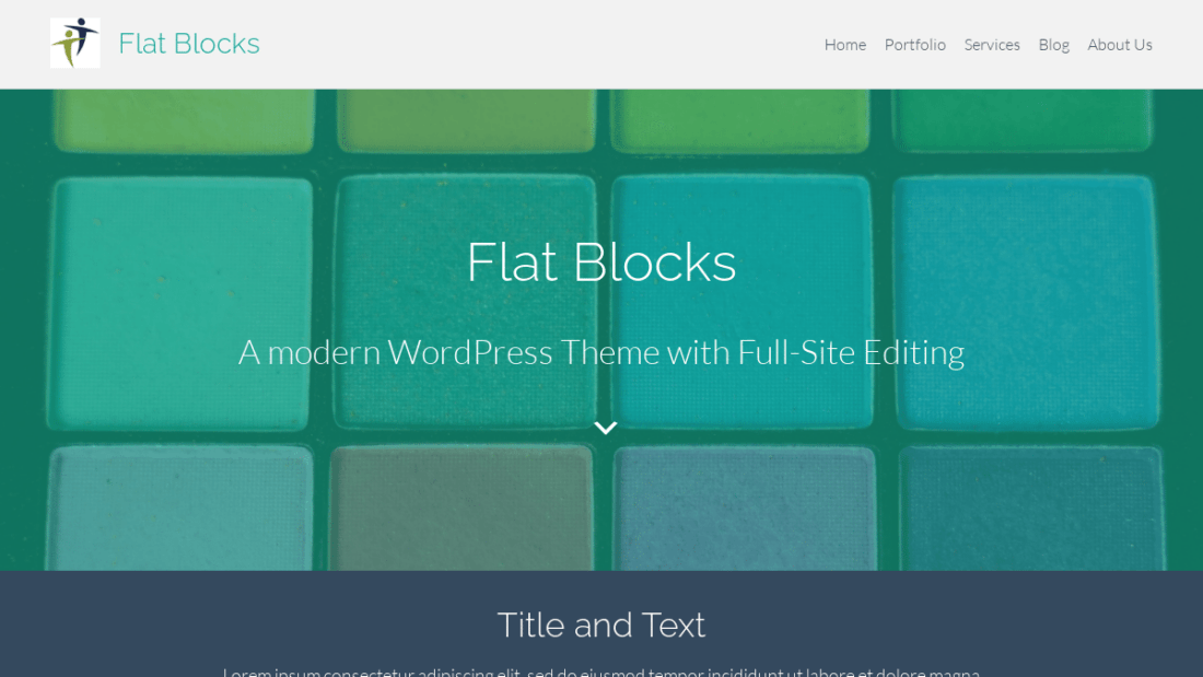 Flat Blocks WordPress Theme Released